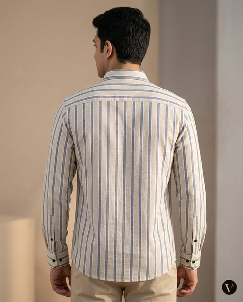 Grid & Grain Striped Mens Shirt