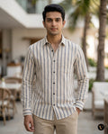 Grid & Grain Striped Mens Shirt