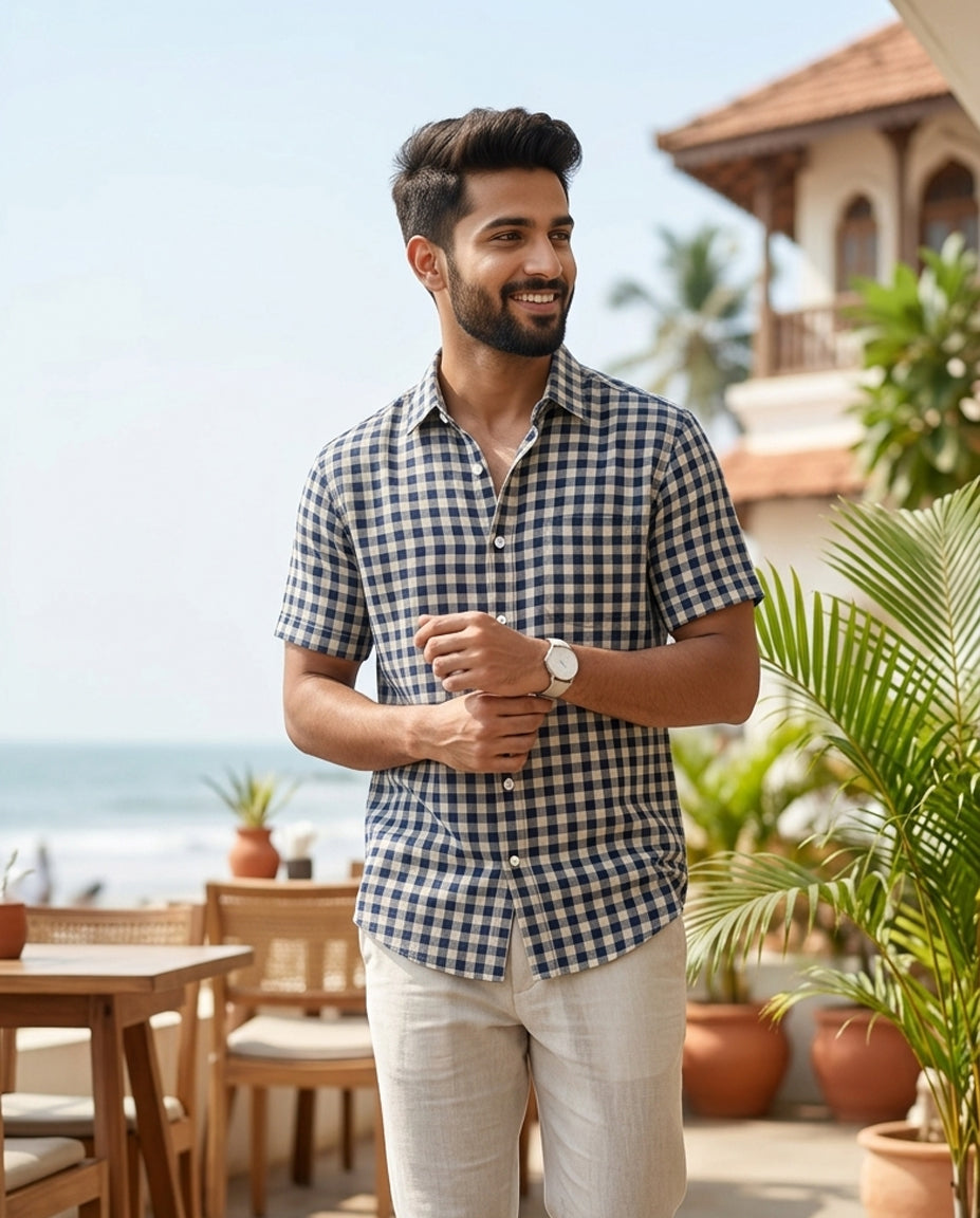 Grid & Grain Gingham Mens Shirt