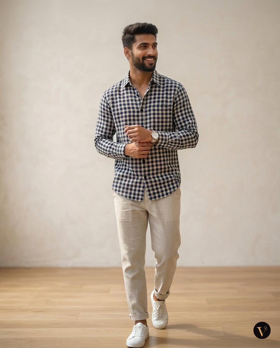 Grid & Grain Gingham Mens Shirt